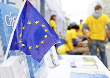 Festival of Europe. Open Day 2012 in Brussels - Stands at Solidarnosc Esplanade