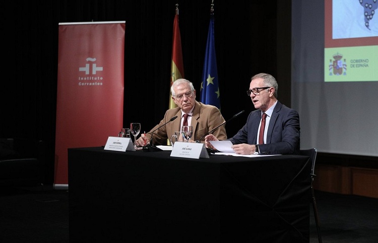 Josep Borrell y José Guirao durante la rueda de prensa./ Foto: Moncloa