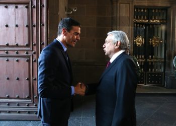 López Obrador recibe a Sánchez./ Foto: Pool Moncloa/Fernando Calvo
