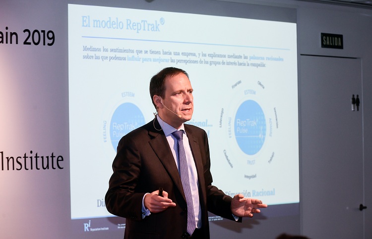 Fernando Prado durante la presentación./ Foto: Reputation Institute