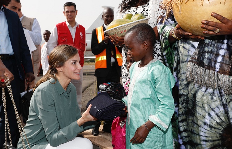 La Reina durante su viaje a Senegal en diciembre de 2017./ Foto: Casa de SM el Rey