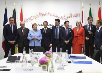 Reunión con los líderes europeos en Osaka./ Foto: Pool Moncloa / Borja Puig de la Bellacasa