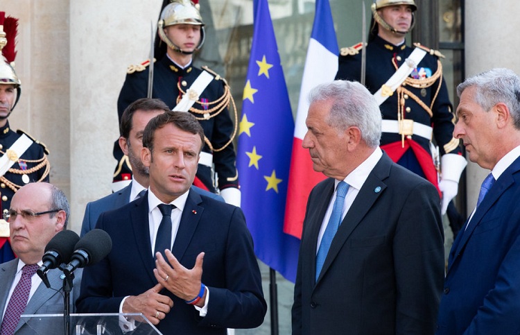 Emmanuel Macron during the announcement / Photo: Elysée