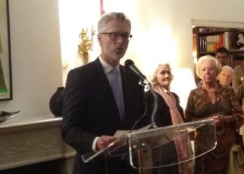 El embajador Christian Ebner durante su discurso. / Fotos: AC