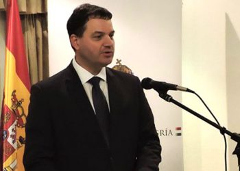 El embajador de Hungría, László Odrobina, celebró su primera Recepción en España para conmemorar la Fiesta Nacional húngara.