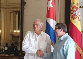 Josep Borrell y Bruno Rodríguez. / Foto: Cancillería de Cuba