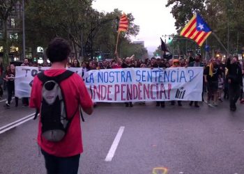 Manifestación en Barcelona. / Foto: YouTube