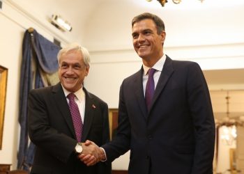 Piñera recibe a Sánchez en Chile en agosto de 2018. / Foto: Pool Moncloa / Fernando Calvo