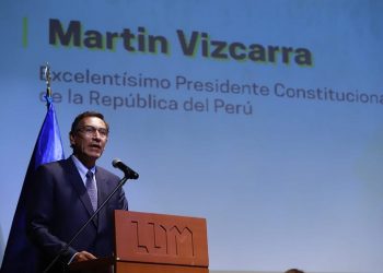 Martín Vizcarra durante un acto reciente. / Foto: Presidencia de Perú