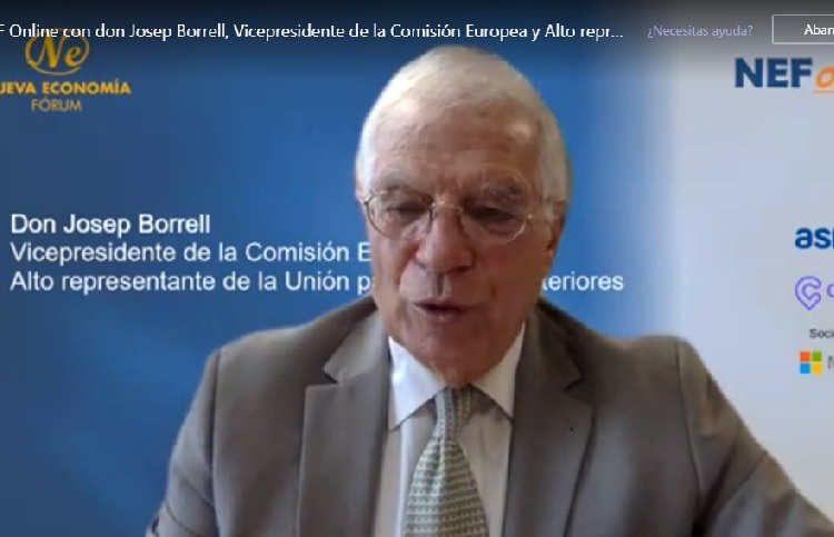 Borrell during his intervention