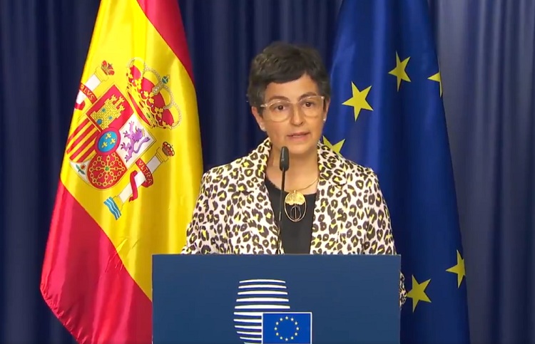 Arancha González Laya./ Foto: https://newsroom.consilium.europa.eu/