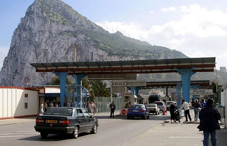 Gibraltar border crossing.