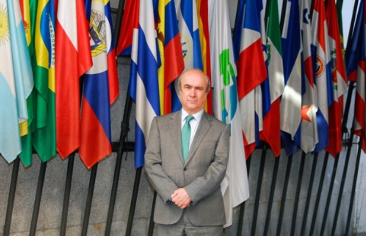 Mariano Jabonero en la sede de la OEI, en Madrid. / Foto: A. Rubio