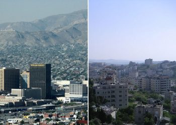 El Paso and Ramallah / Photos: Wikimedia