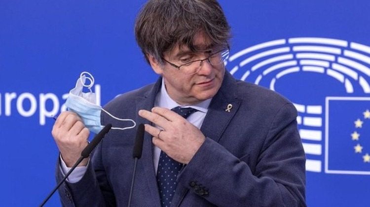 Carles Puigdemont en el Parlamento Europeo. / Foto: PE