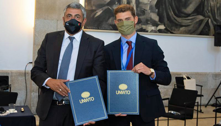 El secretario general de la OMT, Zurab Pololikashvili, y el CEO de MUST, Pablo López./ Foto: OMT