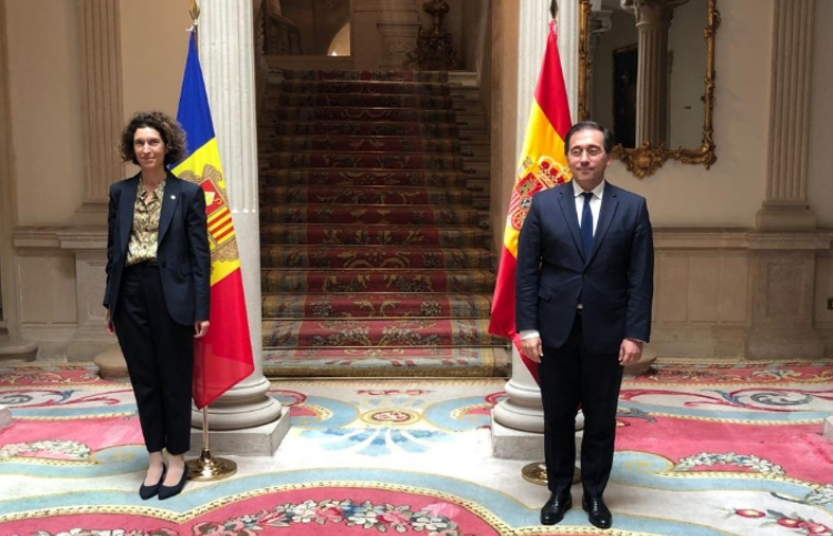 Ubach and Albares at the Palacio de Viana / Photo: Govern d'Andorra