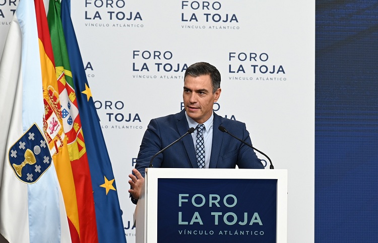 Pedro Sánchez during his speech / Photo: Pool Moncloa/Borja Puig de la Bellacasa