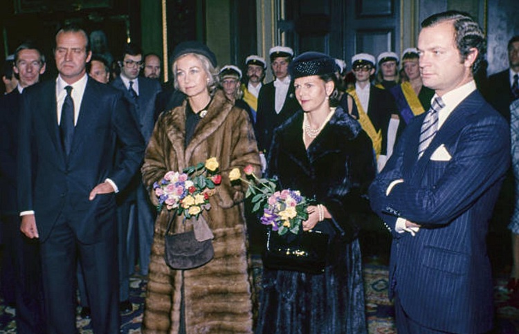 State visit of the King and Queen of Spain to Sweden in 1979.