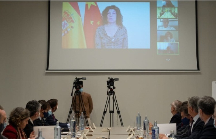 Ángeles Moreno durante su intervención. / Foto: FCEC
