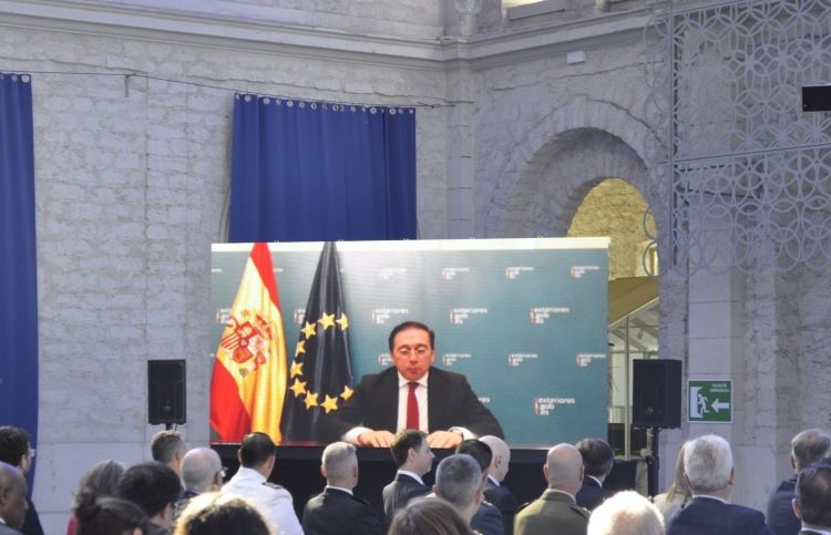 Albares during his speech / Photo: Casa Mediterráneo
