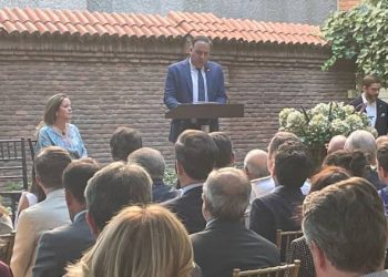 El embajador Luis Guillermo Plata, durante su intervención./ Fotos: JDL/AR