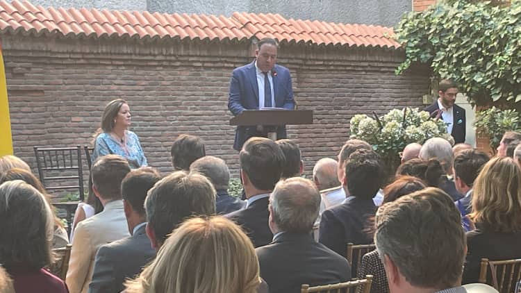 Ambassador Luis Guillermo Plata, during his speech / Photos: JDL/AR