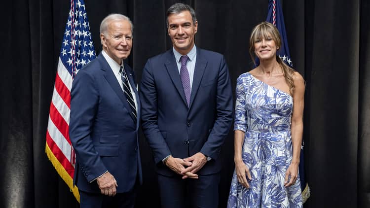 The President of Spanish Government with the President of the United States in New York./ Photo: Pool Moncloa/Borja Puig de la Bellacasa