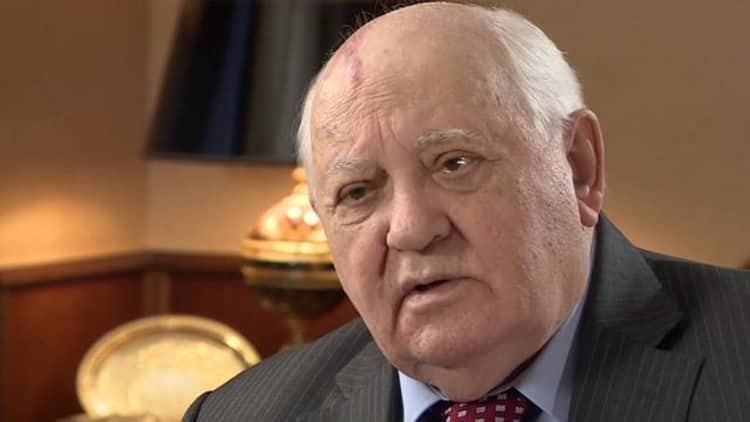 Mijail Gorbachov en una entrevista con la BBC en 2016./ Foto: BBC