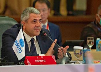 UNWTO Secretary-General, Zurab Pololikashvili, during the meeting with the G20 in Bali / Photo: UNWTO