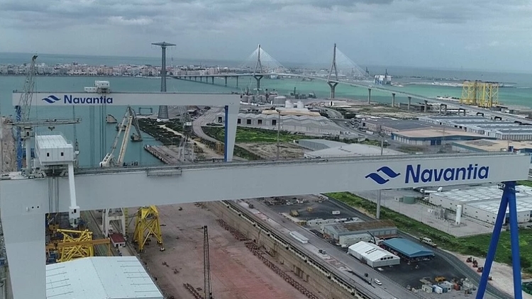 Navantia shipyard in Puerto Real.