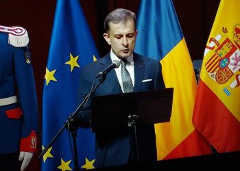 El embajador rumano, en España, George Gabriel Bologan, dio la bienvenida a los asistentes al concierto. /Fotos: Embajada de Rumanía.