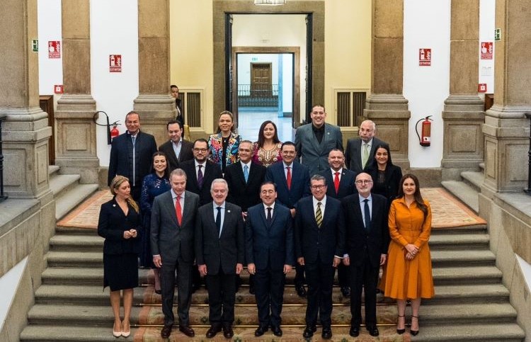 Albares with the Mexican parliamentarians / Photo: MAUC
