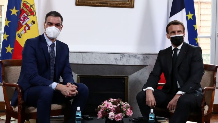 Sánchez and Macron during the Montauban Summit. / Photo: Pool Moncloa/Fernando Calvo.