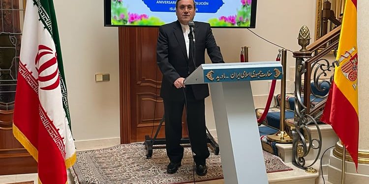 El embajador Hassan Ghashghavi, durante su intervención./ Fotos: AR