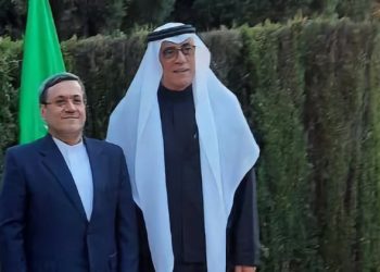 Los embajadores de Irán y Arabia Saudí, el lunes, durante la recepción./ Foto: Cortesía de la Embajada de Irán