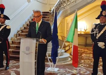 Ambassador Giuseppe Buccino, during his speech / Photos: JDL