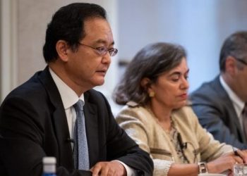 Takahiro Nakamae y Carmen Cano durante la reunión. / Foto: FCJE