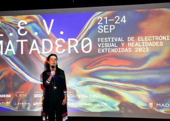 La embajadora, Vivia Chang, representante de la República de China (Taiwán) en España, durante la presentación de LEV Festival. /Foto: Oficina Económica y Cultural de Taipei.