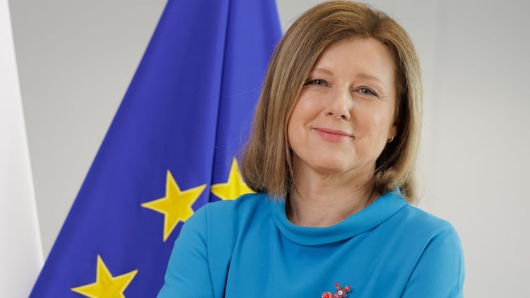 European Commission Vice President Vera Jourova.